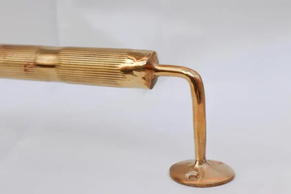 Brushed Solid Brass Towel Bar Sturdy and Elegant Bathroom Fixture - Image 2